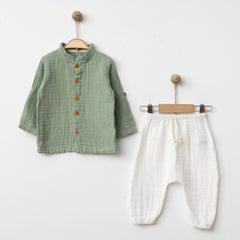 Cotton Long-Sleeve Set