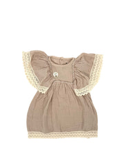 Kleid mit Volantärmeln