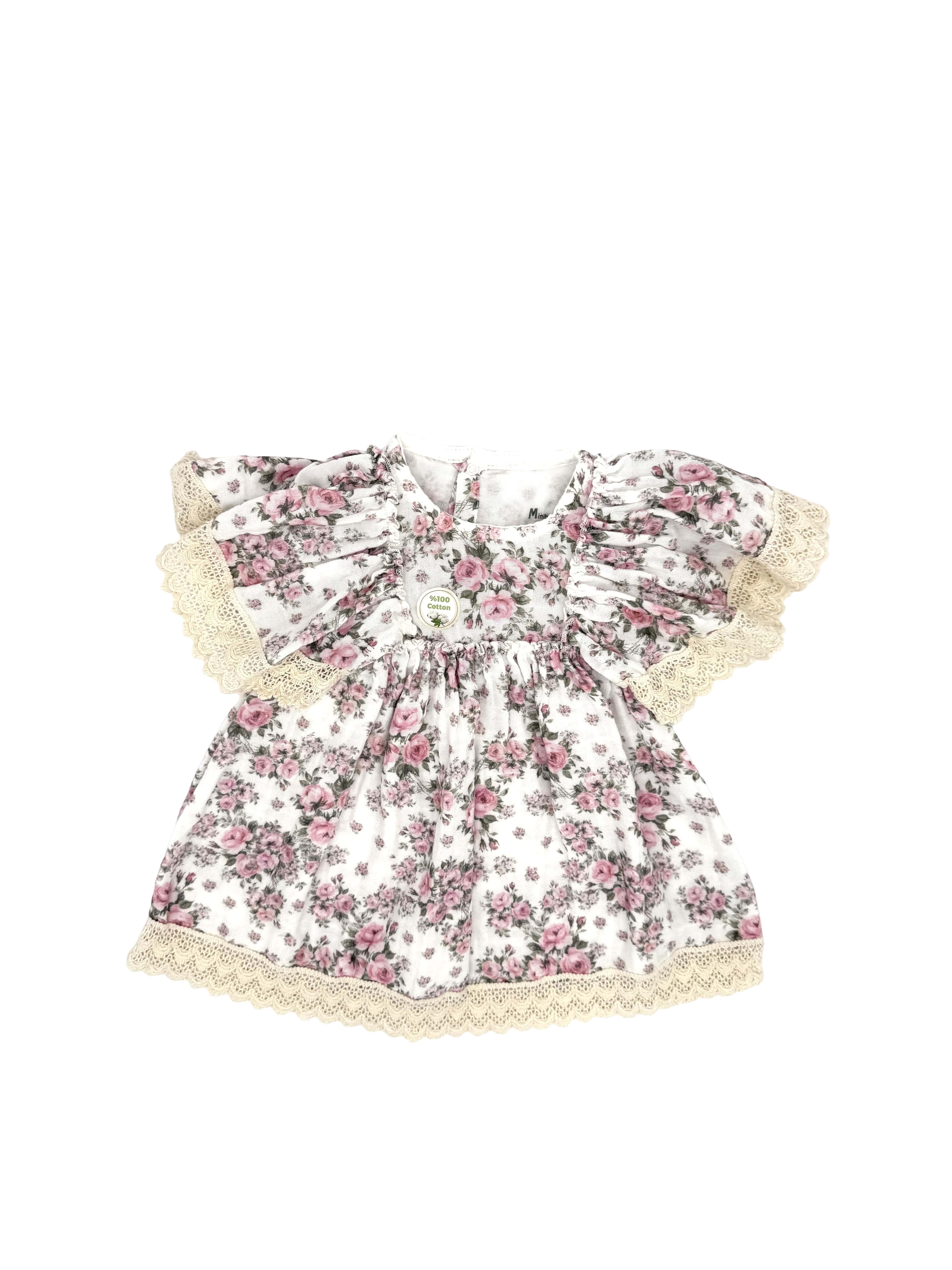 Kleid mit Volantärmeln