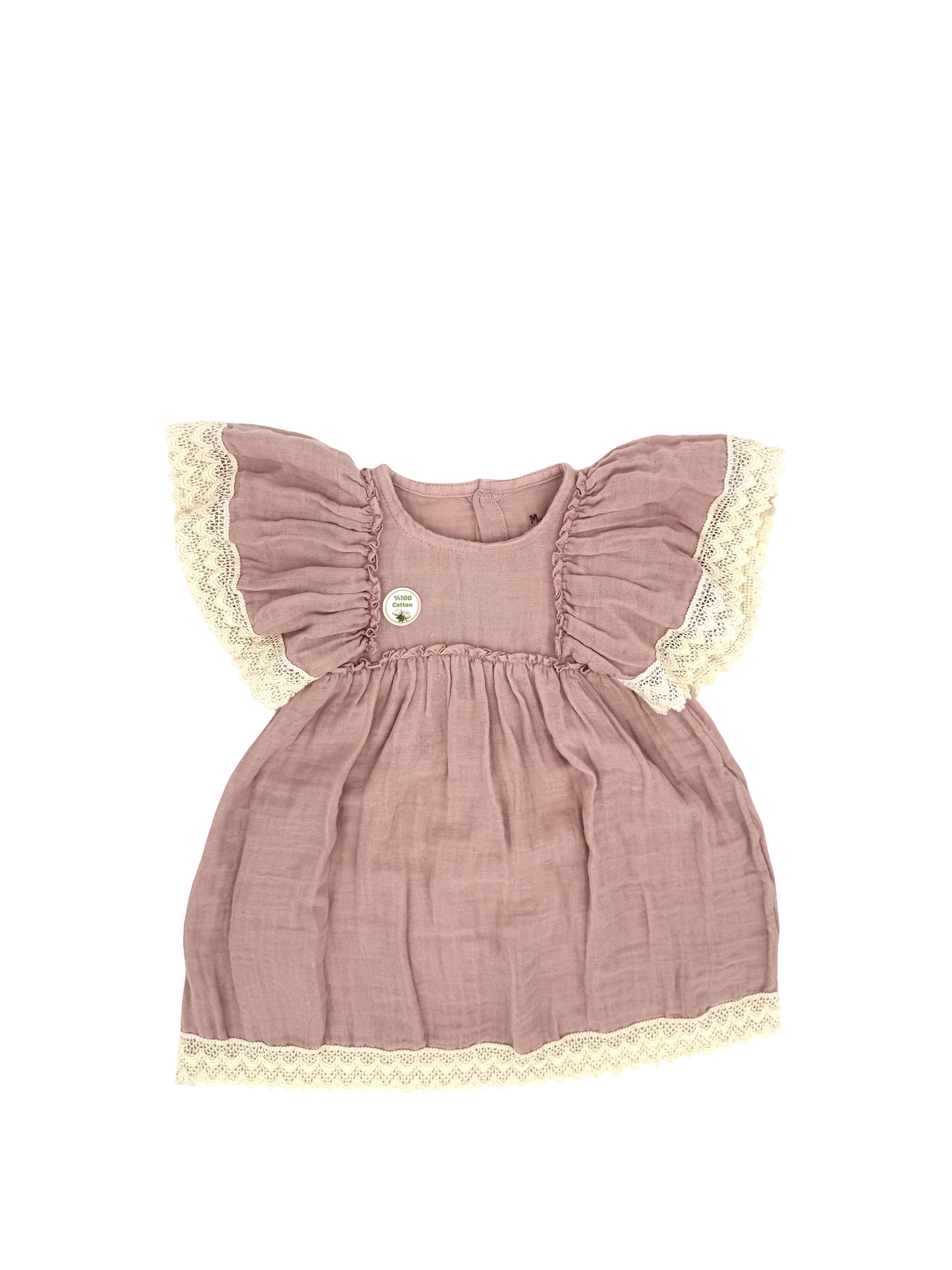 Kleid mit Volantärmeln