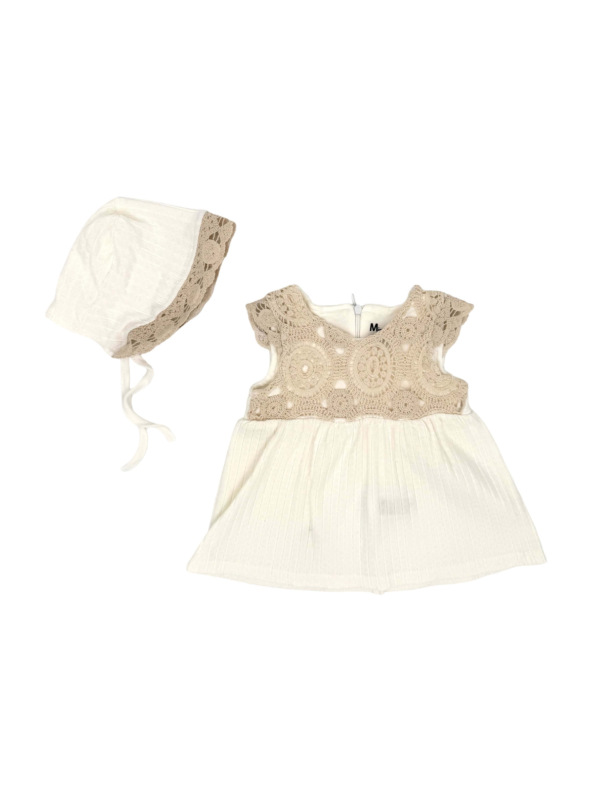 Baby Kleid mit Häkel-Oberteil