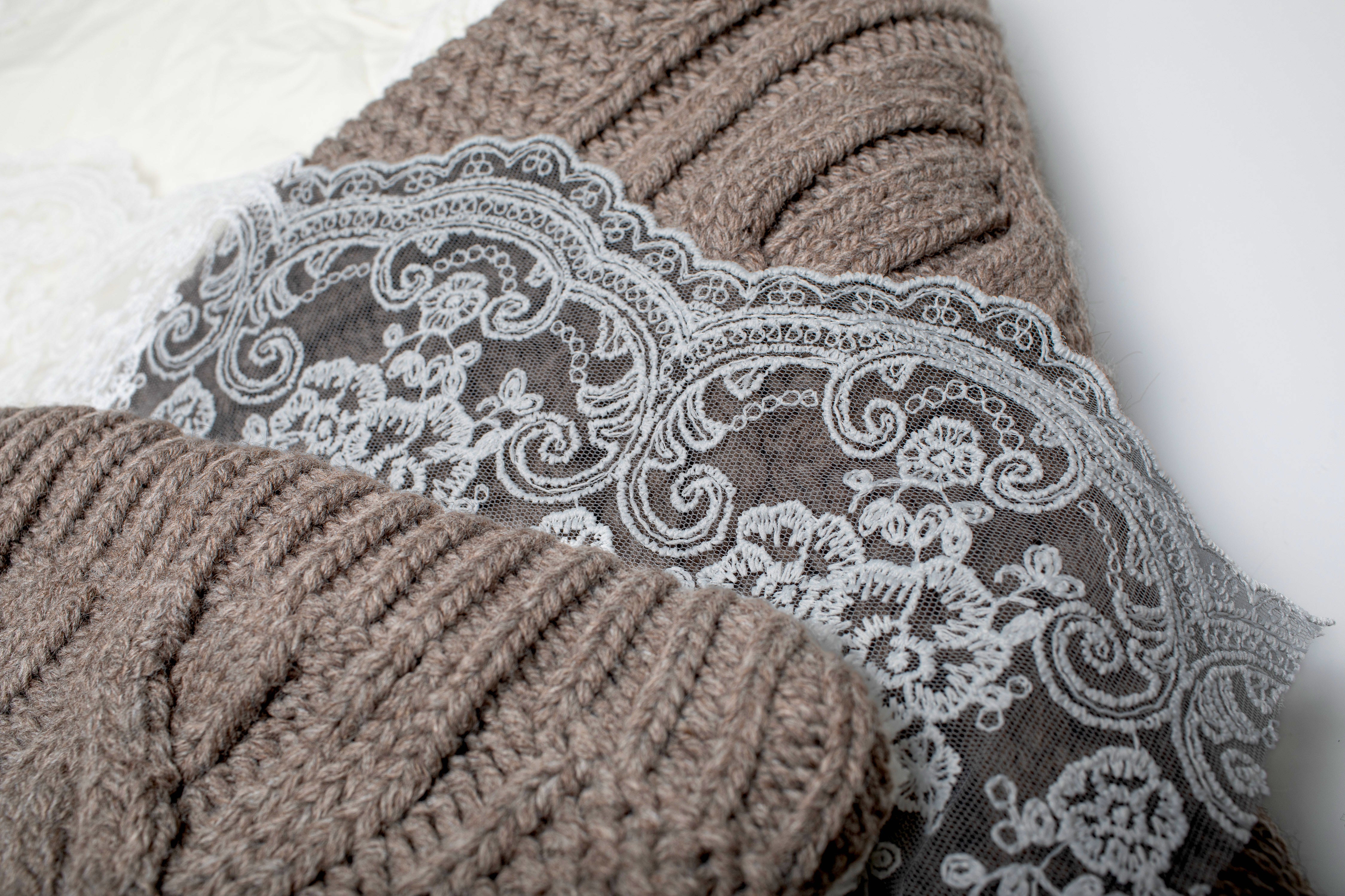 Daunenwickeldecke braun