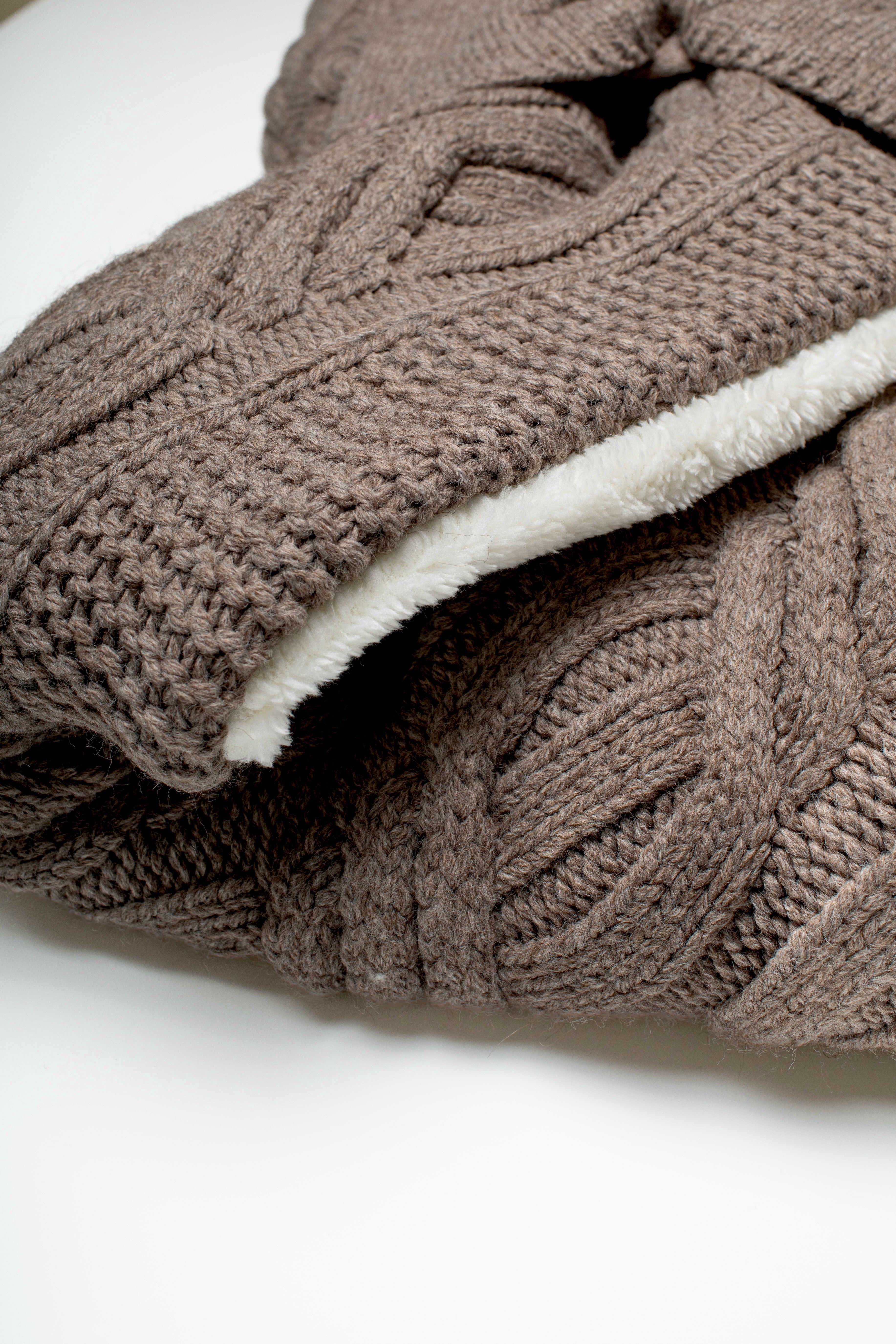 Daunenwickeldecke braun