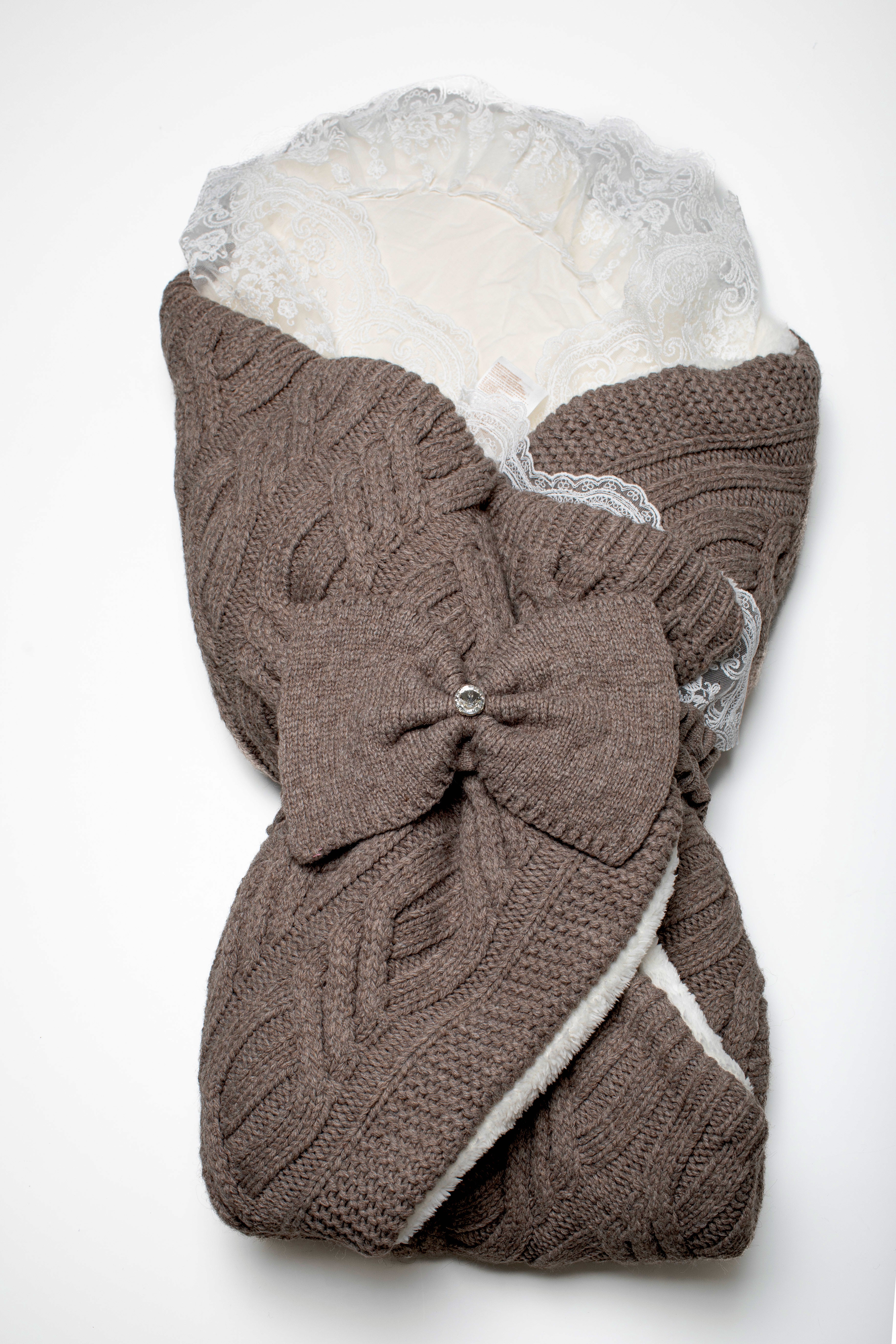 Daunenwickeldecke braun